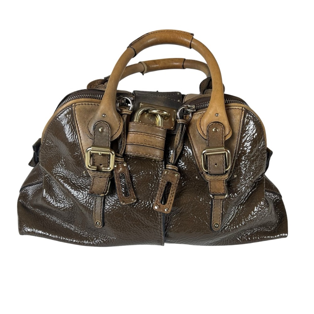 Chloe Brown and Tan Satchel